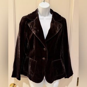 LL Bean Velvet Blazer Jacket
